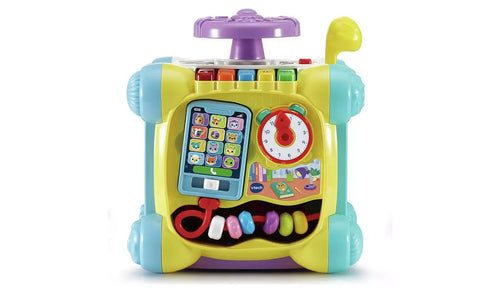 Interactive Learning Activity Cube for Babies & Toddlers – Lights, Sounds & Twist-and-Play Features